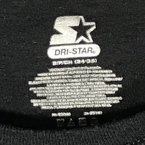 STARTER Men Small Black Workout Athletic Tee Short Sleeve T Shirt - Picture 5 of 8